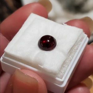 Garnet cabochon